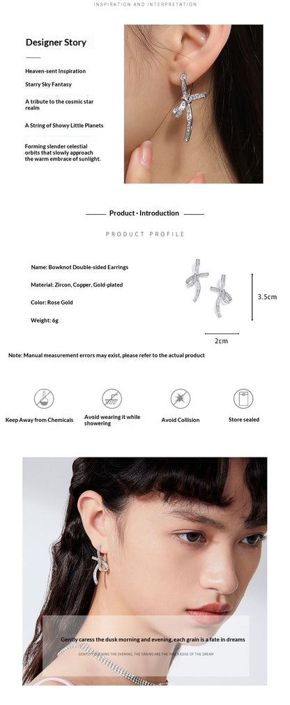 Ultra-fairy Butterfly-knot Earrings